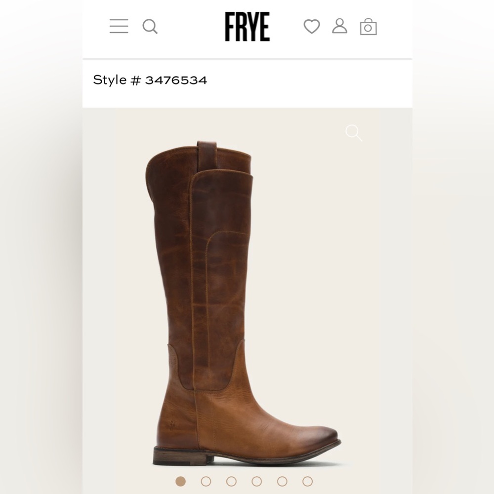 Frye Paige Tall Riding Boot - Brown - Size 8